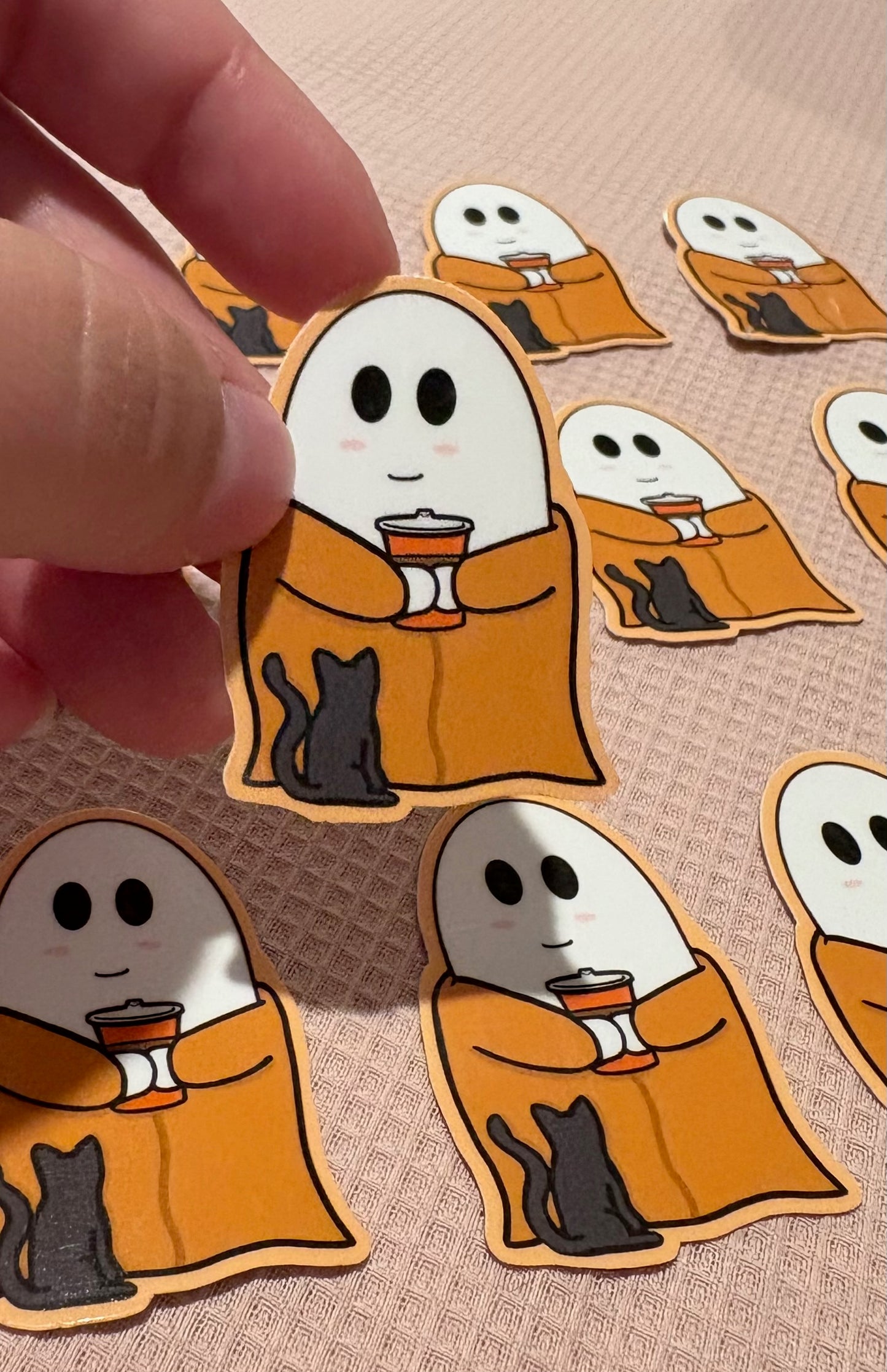 Cozy Ghost Sticker