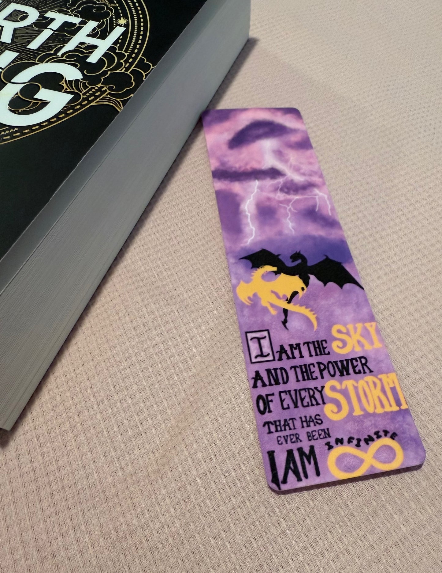 Fourth Wing Inspired Bookmark - I AM INFINITE