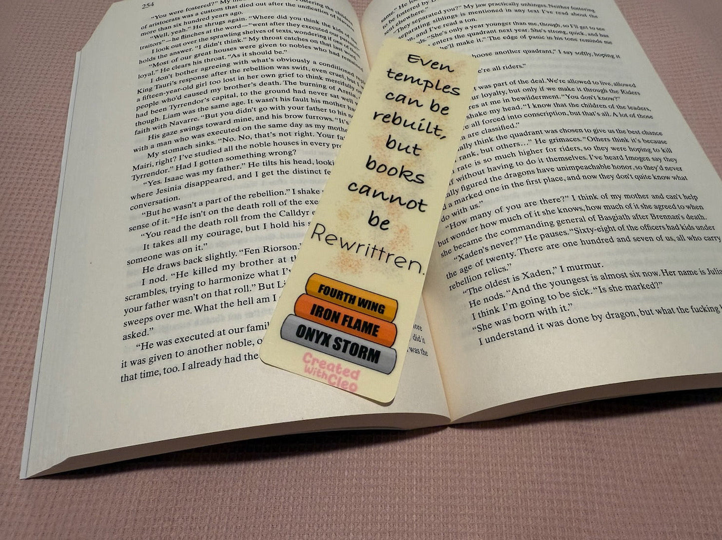 Fourth Wing Inspired Bookmark - Archives