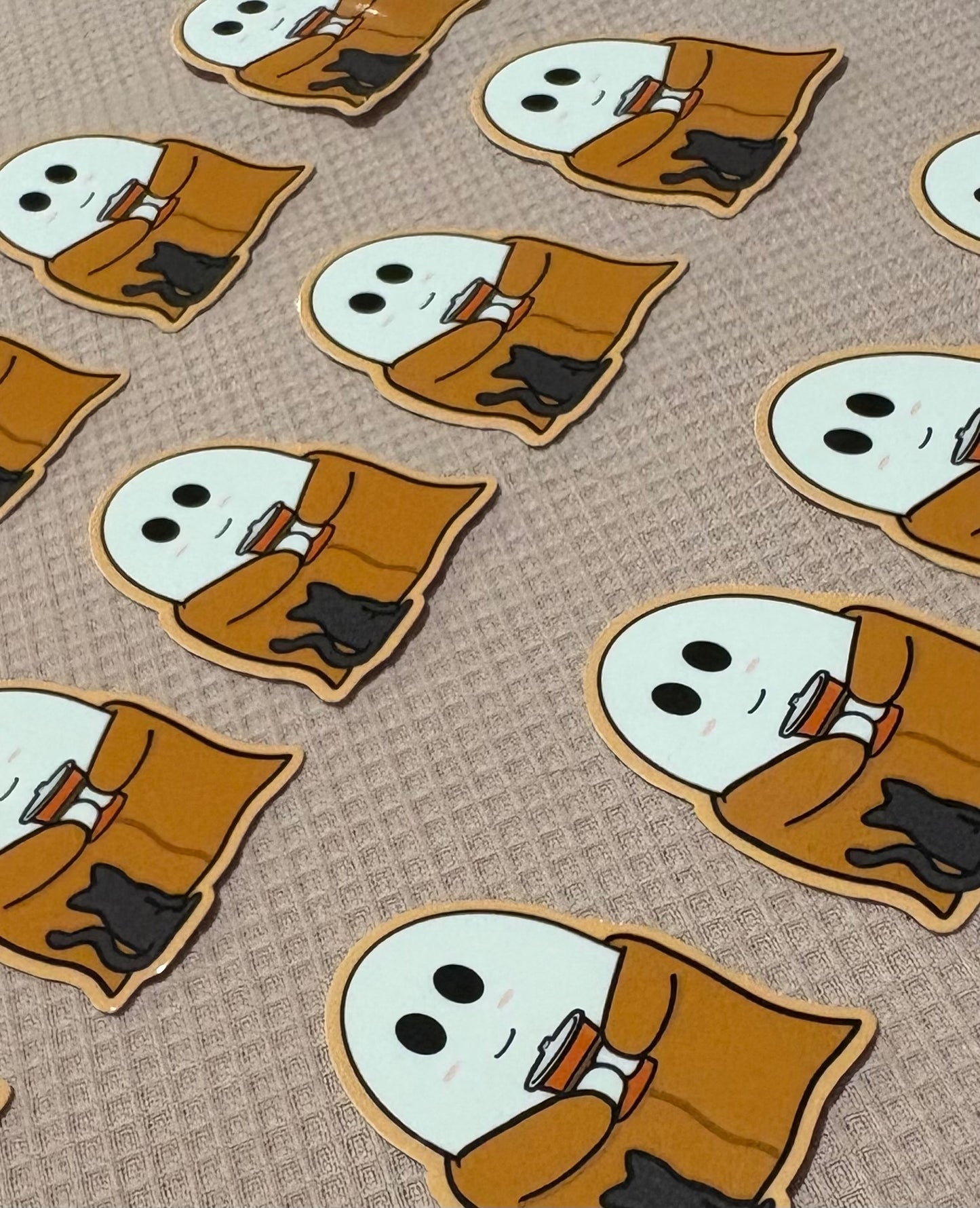 Cozy Ghost Sticker