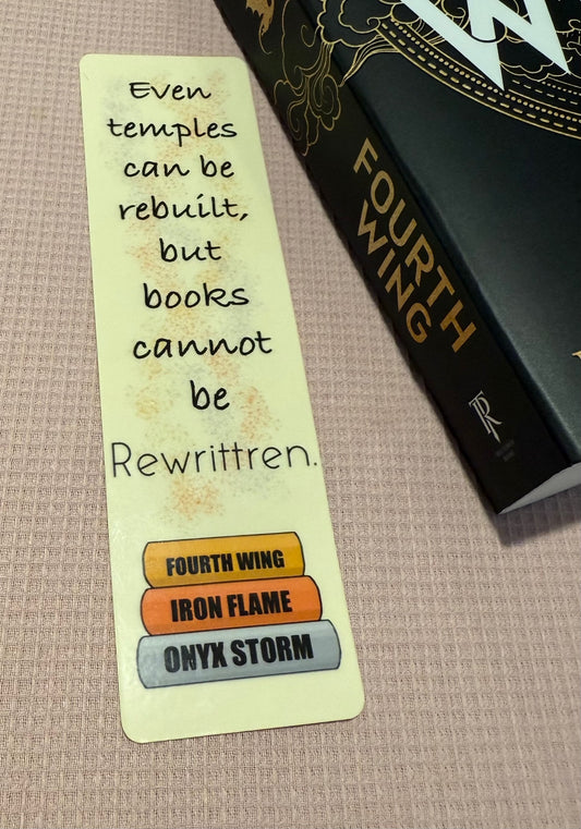 Fourth Wing Inspired Bookmark - Archives